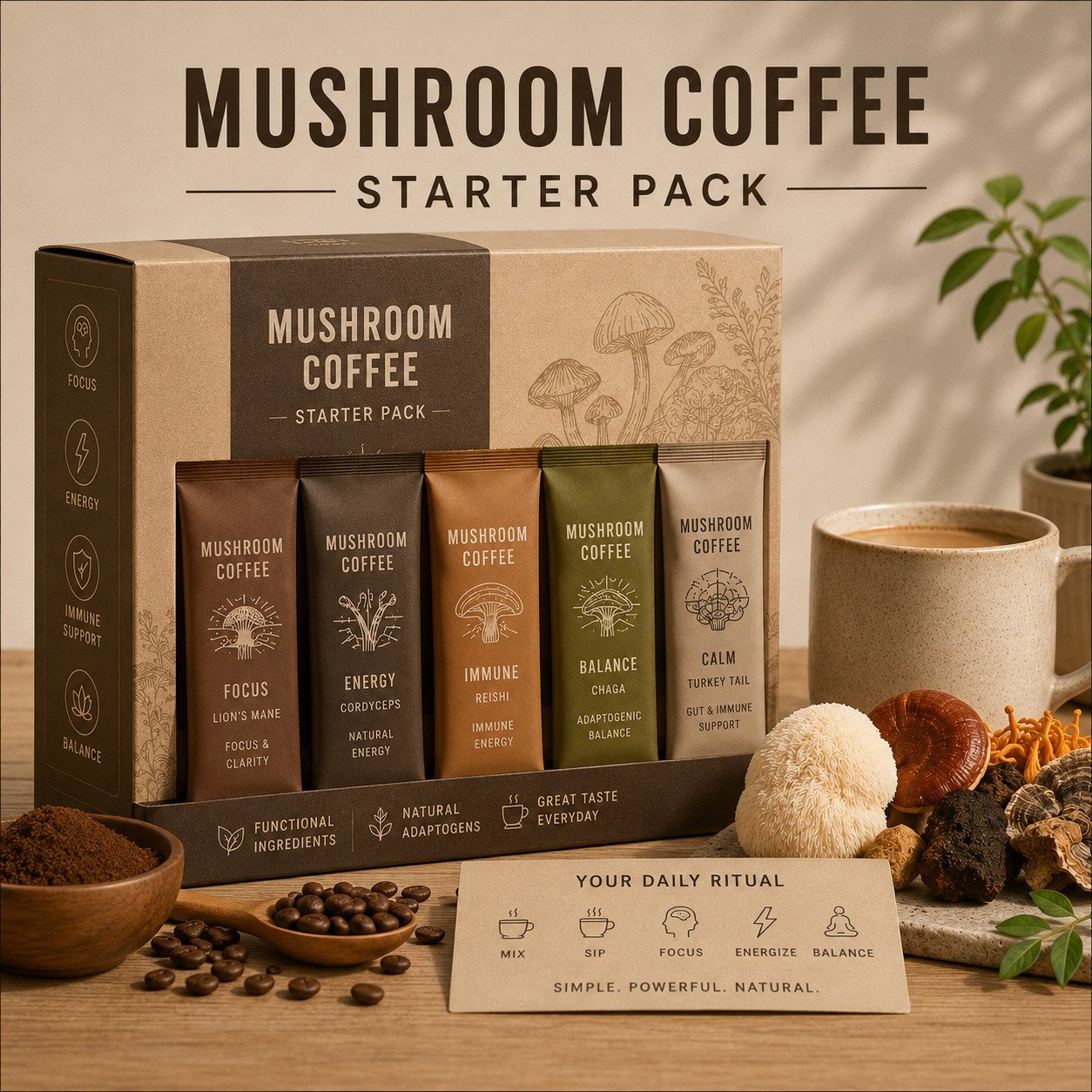 Mushroom Coffee Starter Pack