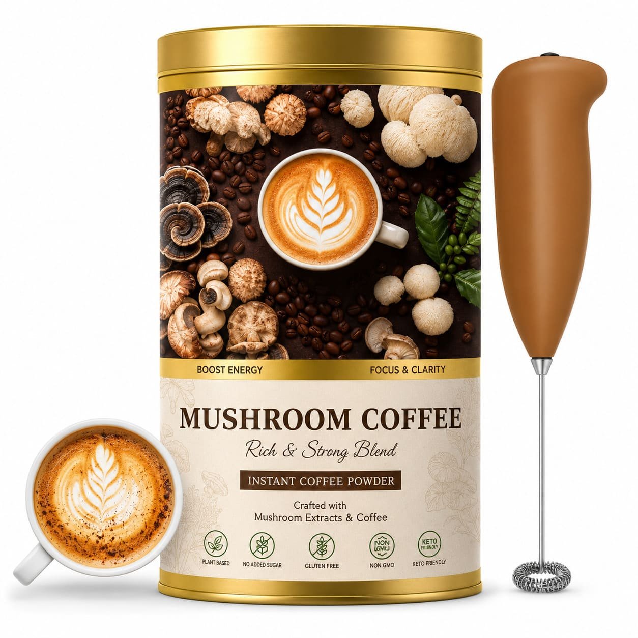 Golden Mushroom Coffee